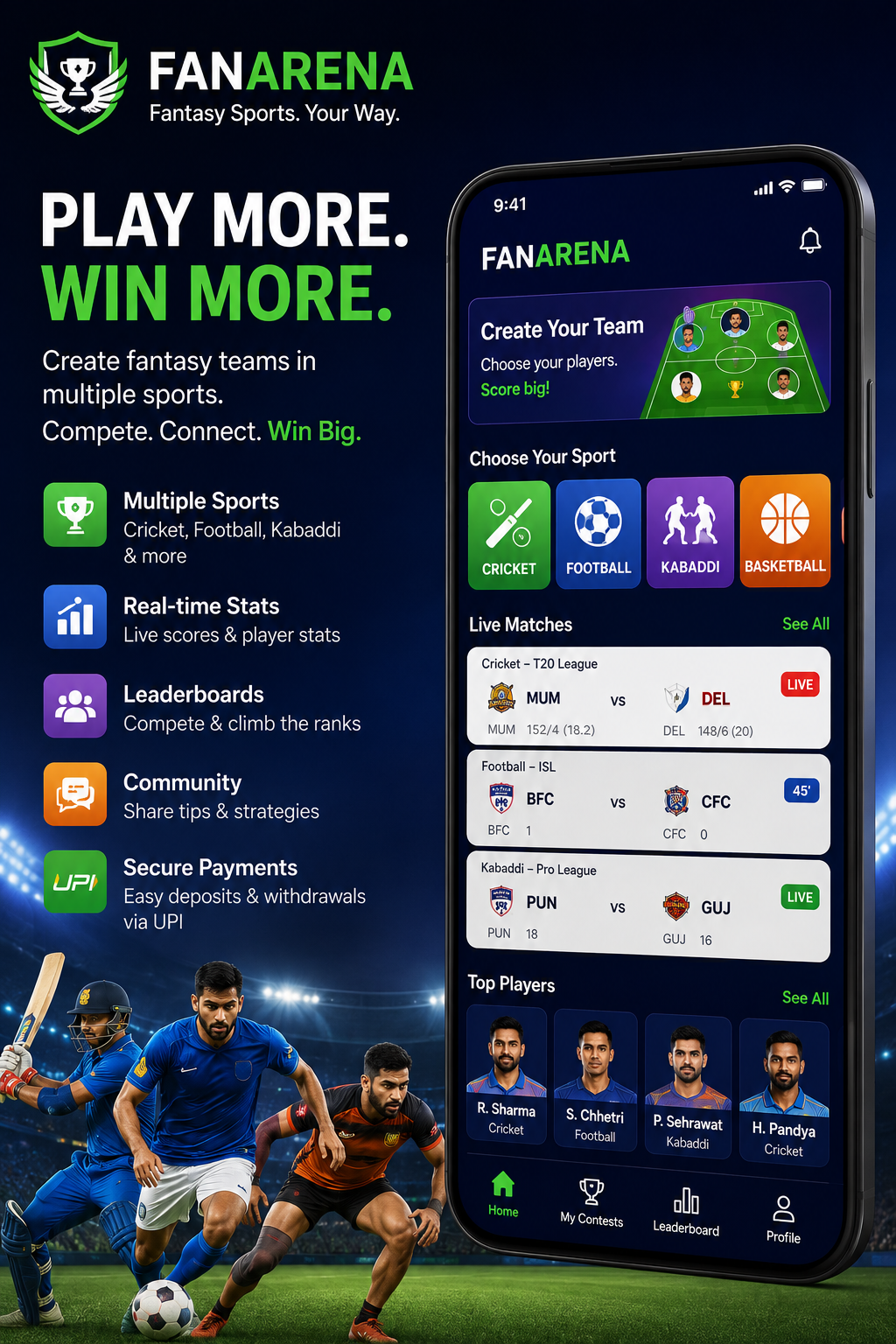 Fancy Sports Game app