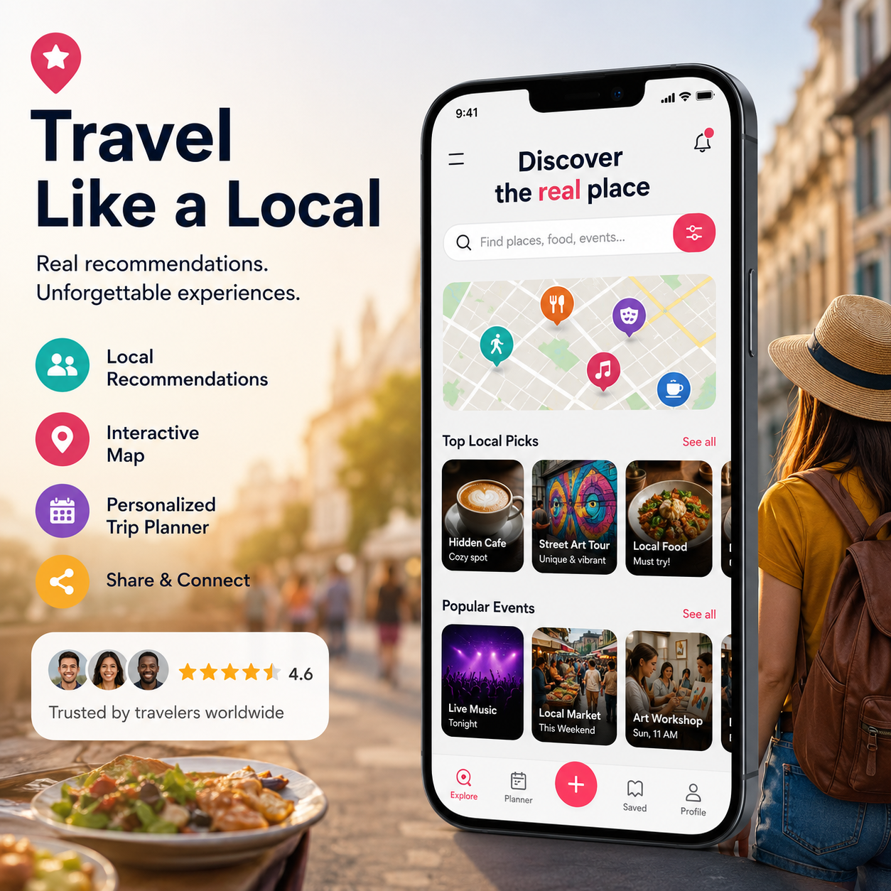 Local Experience sharing app